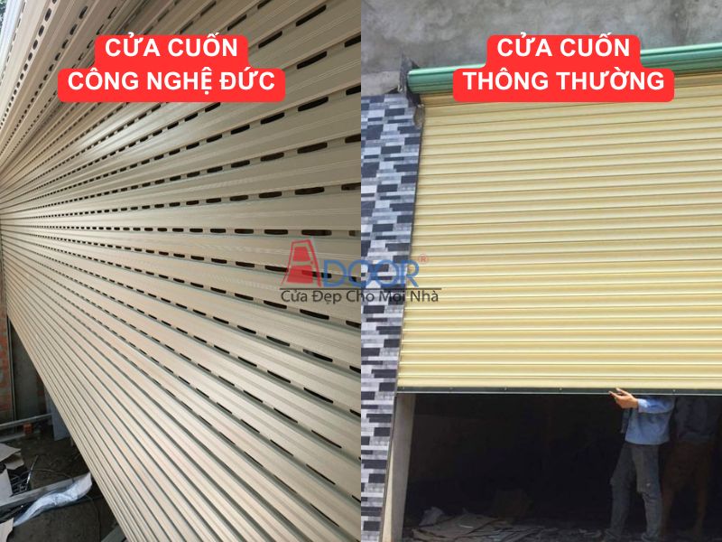 So sánh cửa cuốn Adoor Đức với cửa cuốn thông thường tại Bình Định