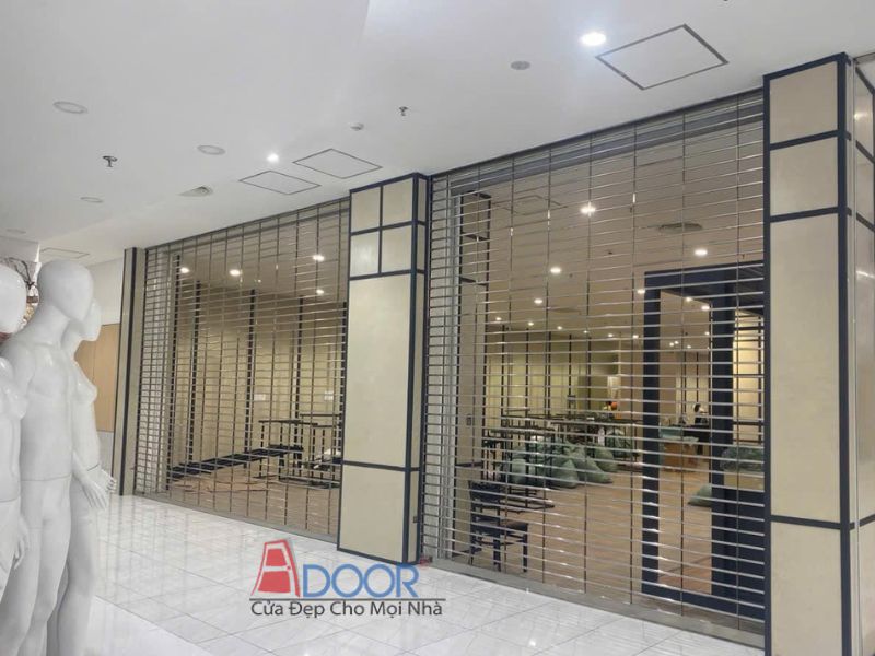 Mẫu cửa cuốn inox tạo vẻ đẹp hiện đại và sang trọng