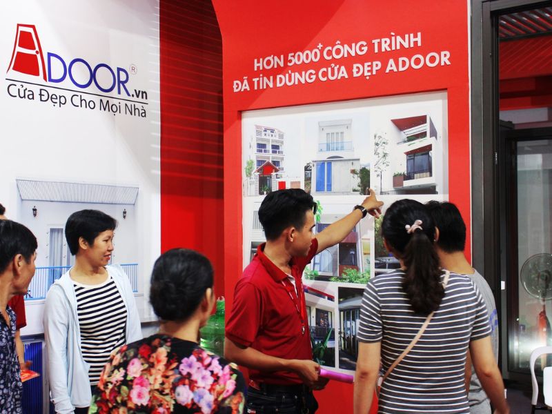 Adoor thường xuyên tham gia các hội chợ để quảng bá sản phẩm