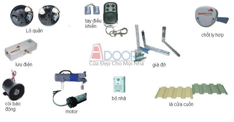 Các bộ phận cấu thành cửa cuốn khe thoáng