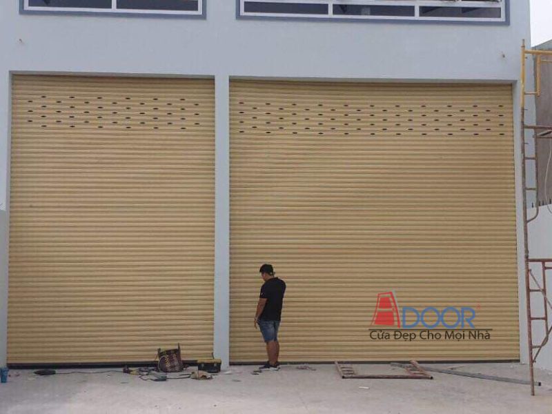 Cửa cuốn Đài Loan lắp đặt tại cửa hàng có độ bền cao
