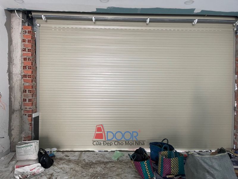 Mẫu cửa cuốn khe thoáng nan nhôm cao cấp