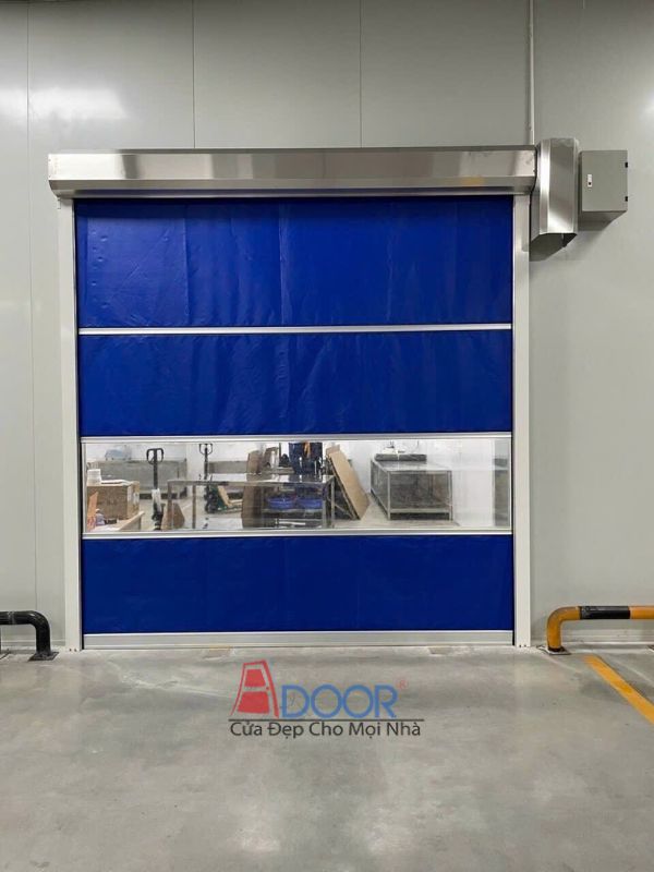 Mẫu cửa cuốn tốc độ cao Adoor dùng cho kho lạnh