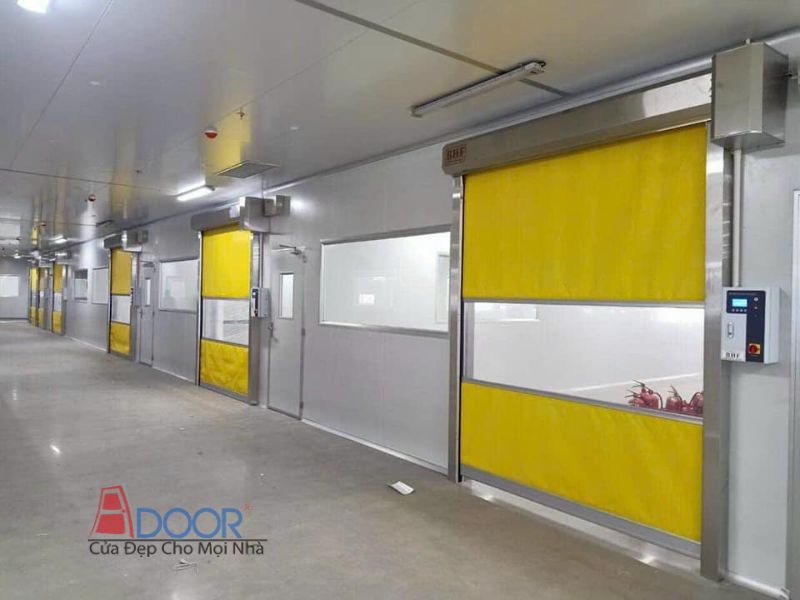Cửa cuốn tốc độ cao phù hợp khu vực logistics và nhà máy