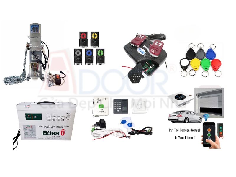 Các phụ kiện phổ biến cho dòng cửa cuốn