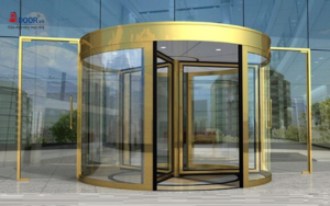 Cửa kính xoay tròn tự động Adoor