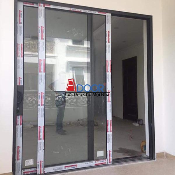 Cửa mở trượt không chia ô mang vẻ đẹp liền mạch, hiện đại và tối giản