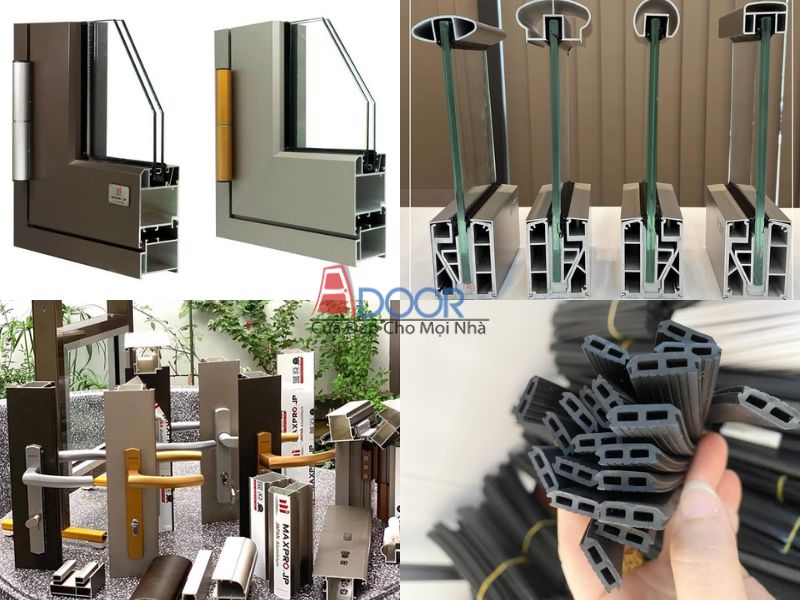 Các thành phần và phụ kiện cấu thành nên cửa nhôm Maxpro