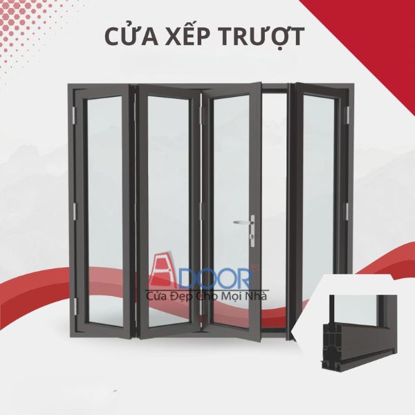Cửa xếp trượt nhôm kính Maxpro đảm bảo an toàn và thẩm mỹ