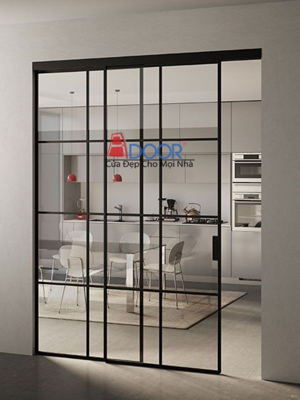 Cửa nhôm slim Adoor chia ô, mang lại vẻ đẹp cổ điển nhưng vẫn rất hiện đại