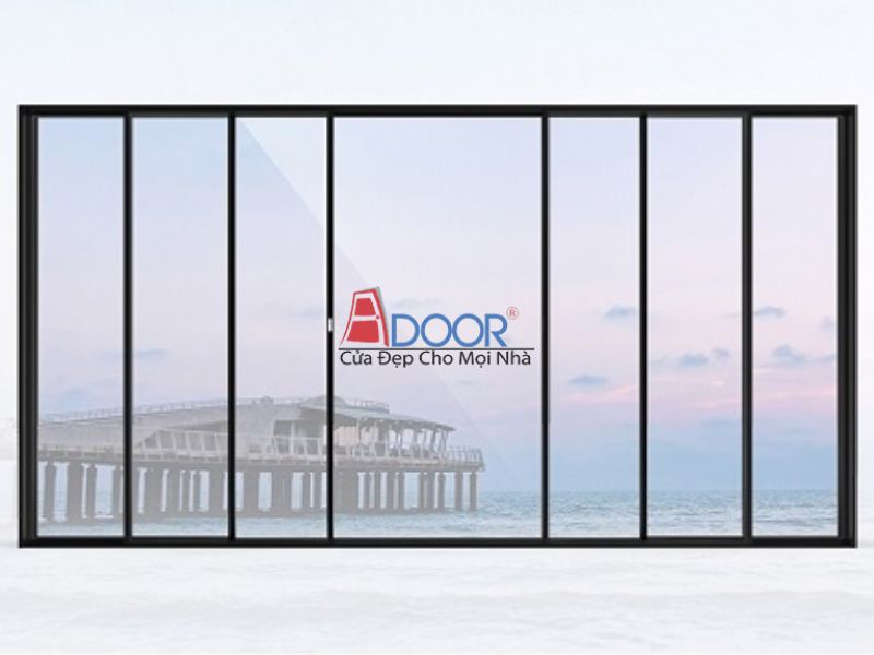 Cửa sổ slim Adoor mở lùa lắp tại căn hộ cao cấp Đồng Nai