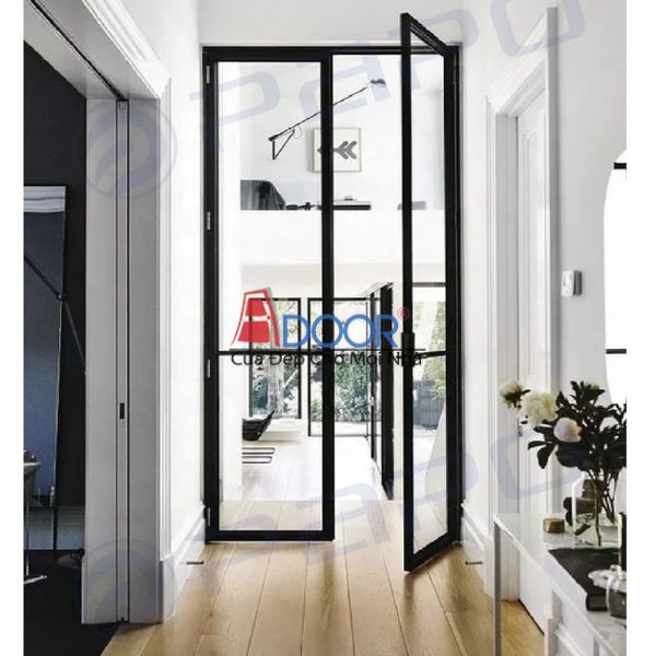 Cửa slim mở quay được thiết kế cho không gian nhà phố hiện đại
