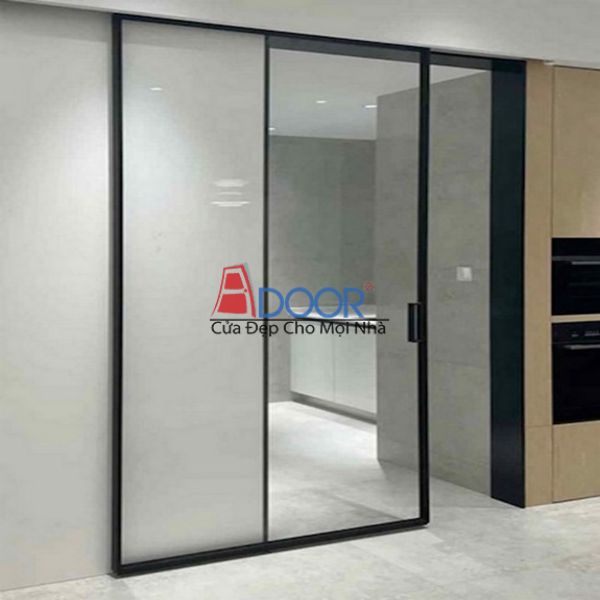 Mẫu cửa mở trượt Adoor slim lắp đặt tại biệt thự ở Đồng Nai