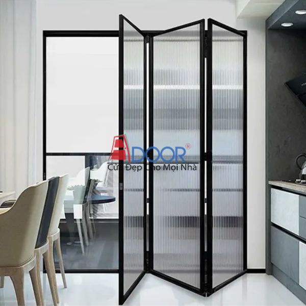 Mẫu cửa slim xếp trượt mở rộng tối đa không gian căn nhà