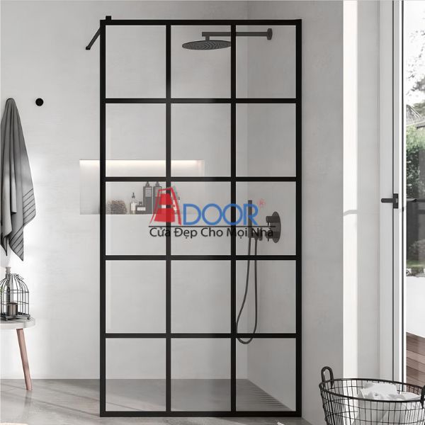 Vách kính slim Adoor được sử dụng để phân chia không gian bên trong