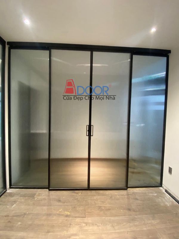 Cửa mở trượt slim Adoor lắp đặt tại biệt thự Huế