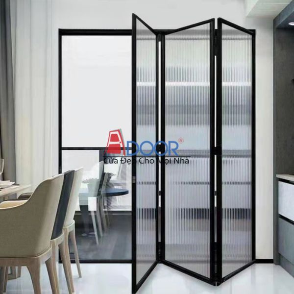 Cửa slim xếp trượt tại biệt thự ở Quảng Ngãi với không gian mở rộng