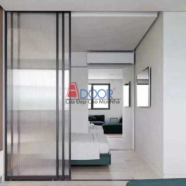 Cửa lùa một bên với thiết kế tối giản, tiết kiệm không gian