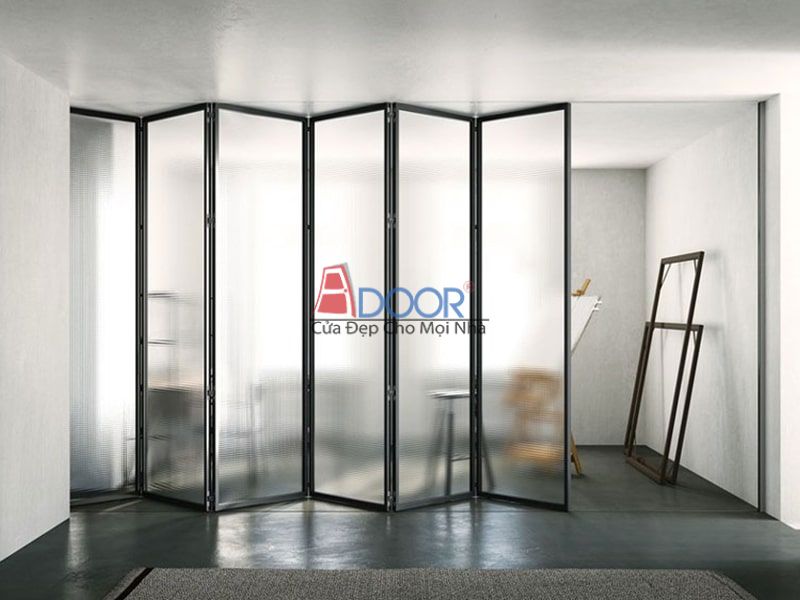 Cửa đi xếp trượt nhôm hệ slim Adoor, giải pháp tối ưu cho không gian lớn