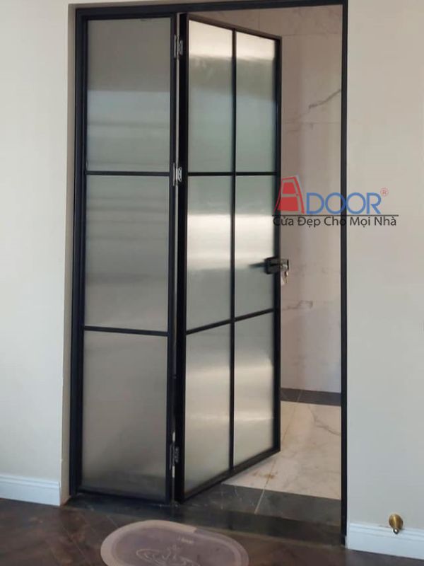 Cửa nhôm Adoor mở quay Slim, thiết kế tinh tế và chắc chắn, phù hợp với nhiều loại kiến trúc