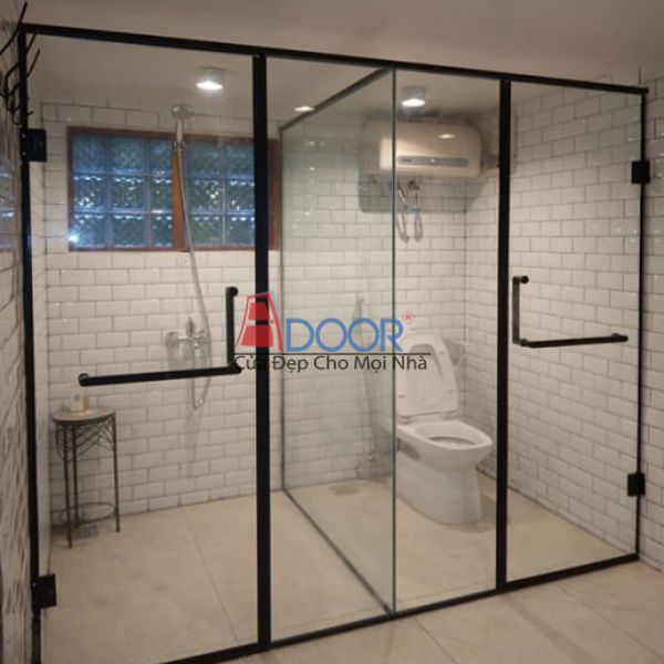 Ứng dụng vách kính Slim cố định Adoor trong thiết kế nội thất, mang lại vẻ đẹp hiện đại và tinh tế