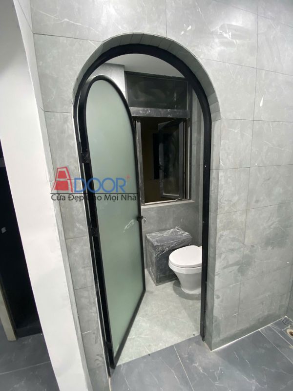 Mẫu cửa slim uốn vòm tạo điểm nhấn nghệ thuật cho công trình cao cấp