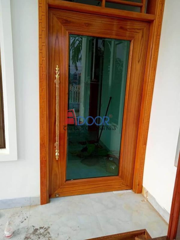 Mẫu cửa nhôm kính thủy lực 1 cánh tạo vẻ hiện đại và sang trọng