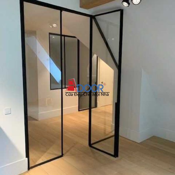 Mẫu cửa mở quay truyền thống kết hợp thiết kế slim hiện đại