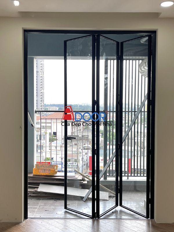 Cửa xếp trượt cho phép mở rộng toàn bộ không gian