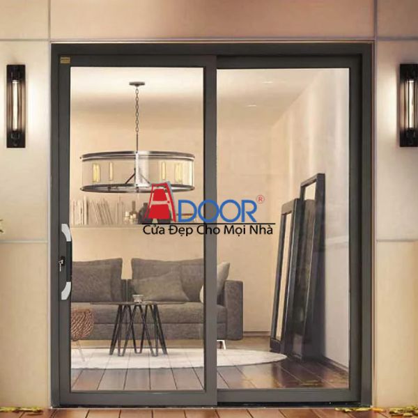 Mẫu cửa nhôm trượt quay Adoor 2 cánh tối ưu diện tích mở