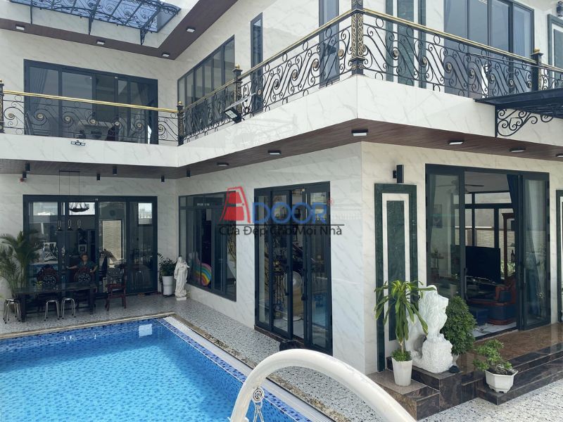 Cửa nhôm kính Adoor trượt quay giúp tối ưu không gian sống