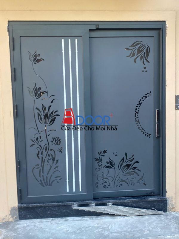 Cửa 2 cánh gọn gàng, không cản trở lối đi