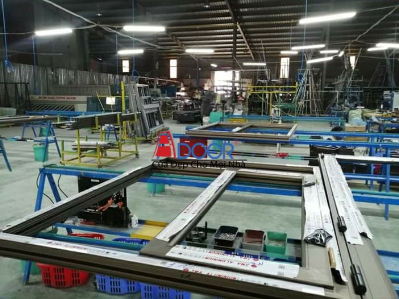 Toàn cảnh xưởng sản xuất cửa nhôm Adoor tại Gia Lai với công nghệ hiện đại