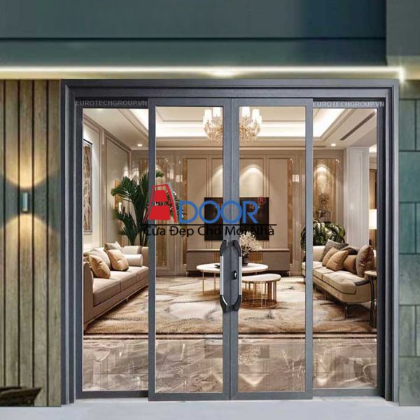 Biệt thự tại Bình Định sử dụng mẫu 4 cánh trượt quay sang trọng, rộng thoáng