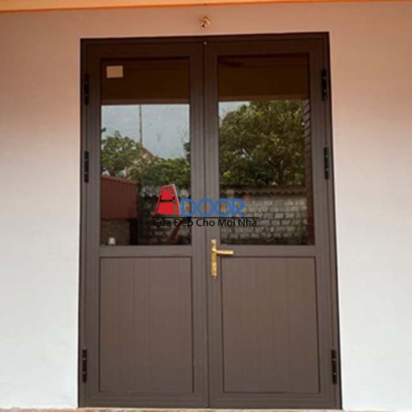 Cửa nhôm 2 cánh Xingfa pano vững chãi và kín đáo cho không gian