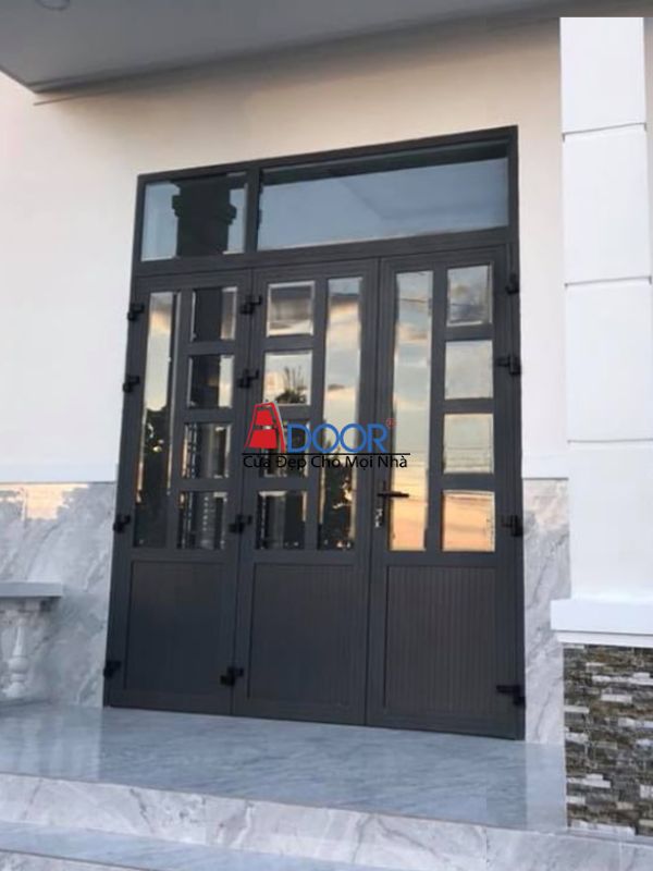 Cửa nhôm Xingfa 3 cánh mở quay kết hợp pano và kính, đa dạng phong cách và tăng độ bền