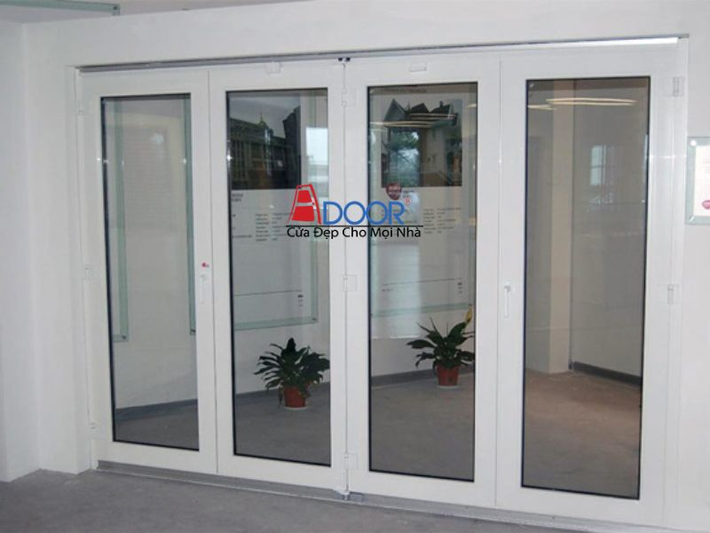 Cửa nhôm Xingfa 4 cánh màu trắng sứ mang lại vẻ đẹp thanh lịch và hiện đại cho không gian