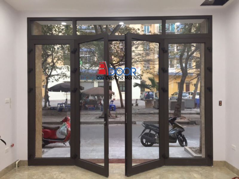 Cửa đi nhôm Xingfa 4 cánh mở toàn phần tối đa hóa không gian, mang lại sự thông thoáng