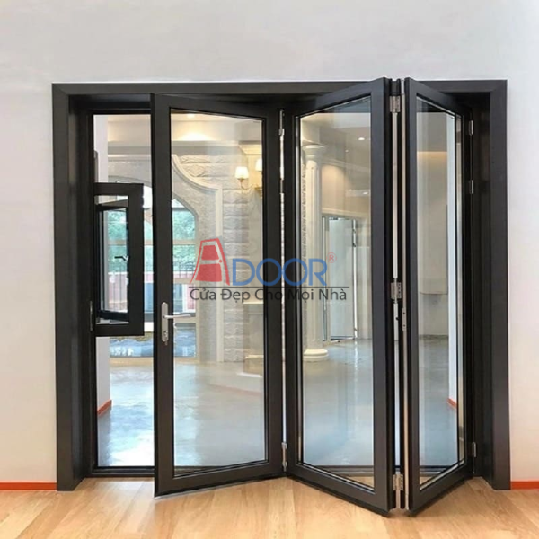 Cửa xếp trượt Xingfa mở gọn về một phía, tối ưu không gian lối đi