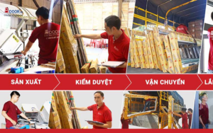 Nhà máy sản xuất và quy trình kiểm tra chất lượng tại Adoor