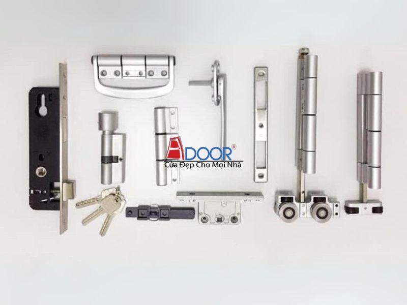 Phụ kiện cửa 1 cánh Xingfa được kiểm định chất lượng, góp phần tạo nên bộ cửa