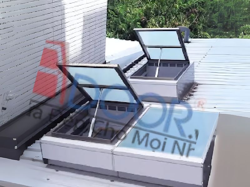 Mẫu giếng trời tự động lật Adoor