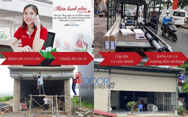 Quy trình lắp đặt cửa cuốn tại Gò Vấp chuẩn Adoor