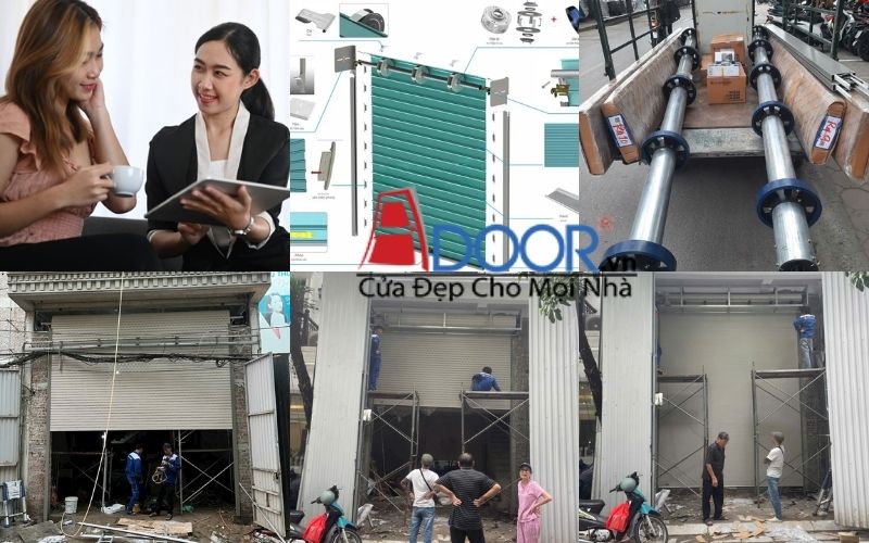 Quy trình lắp đặt cửa cuốn chuẩn Adoor