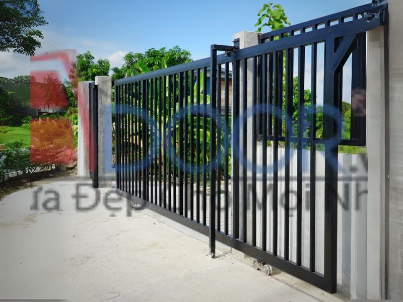 Mẫu Cửa Cổng Trượt Ngang Tự Động tại quy nhơn