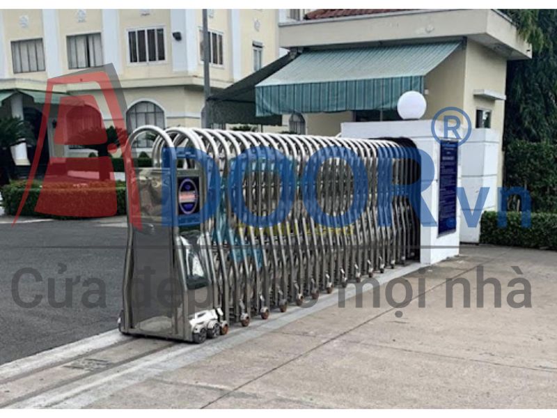 Mẫu Cửa Cổng Xếp Gọn Tự Động