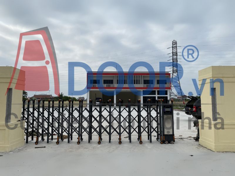 Mẫu Cửa Cổng Xếp Gọn Tự Động