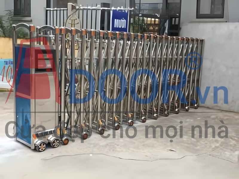 Mẫu Cửa Cổng Xếp Gọn Tự Động