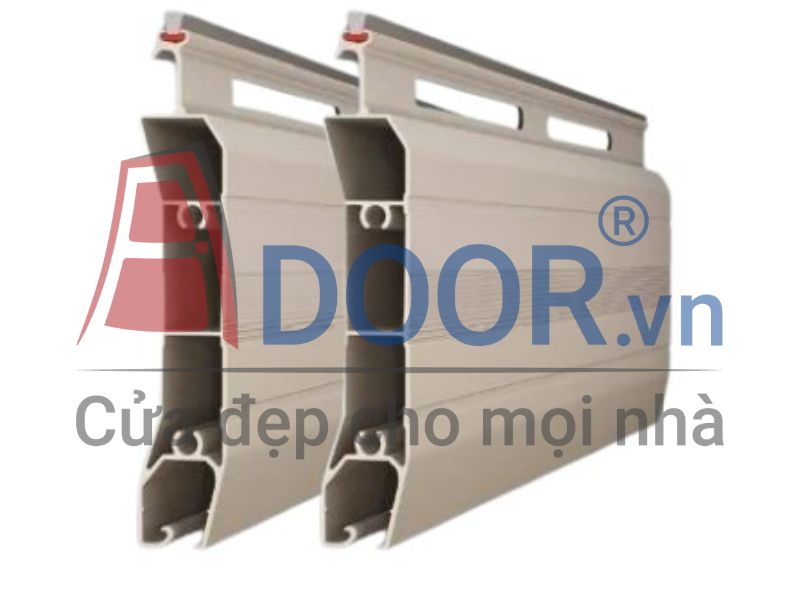 Mẫu Cửa cuốn khe tự động thoáng nan nhôm tại biên hòa