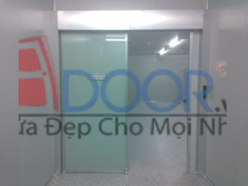 Mẫu Cửa kính tự động Adoor mở trượt 1 cánh